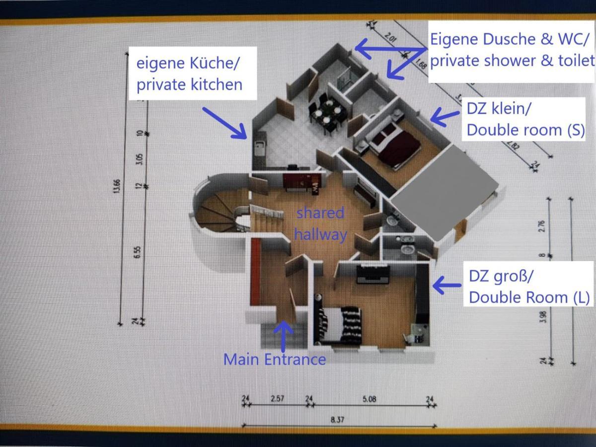 Villa Hanseart Luebeck - Privatzimmer In Zentraler Lage المظهر الخارجي الصورة